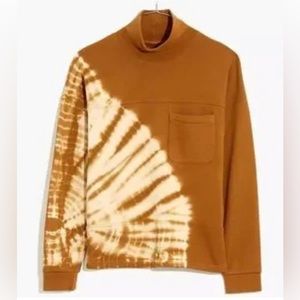 Madewell - Tie-Dye (Re)sourced Cotton Mockneck Pocket Sweatshirt - Size Small